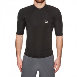 Billabong Top 2mm Absolute manches courtes black silver