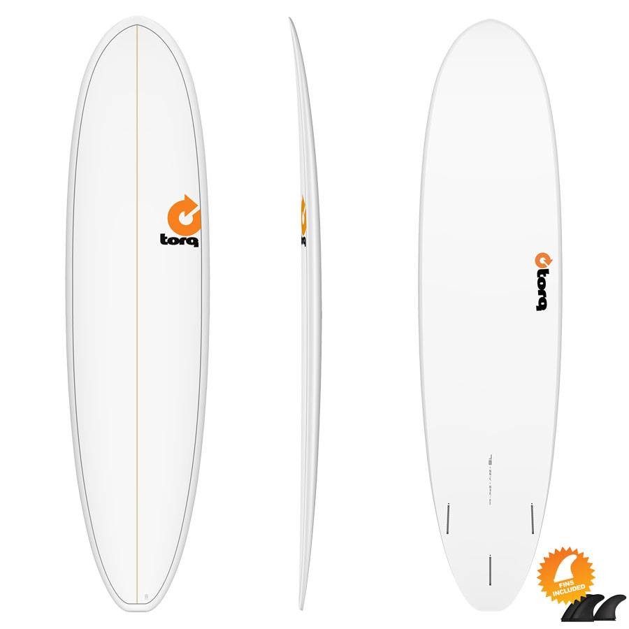 Planche De Surf Torq Mod Fun 7'8 V+ Pinline White