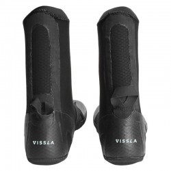 Vissla Chaussons High Seas 5mm Round Toe - Black