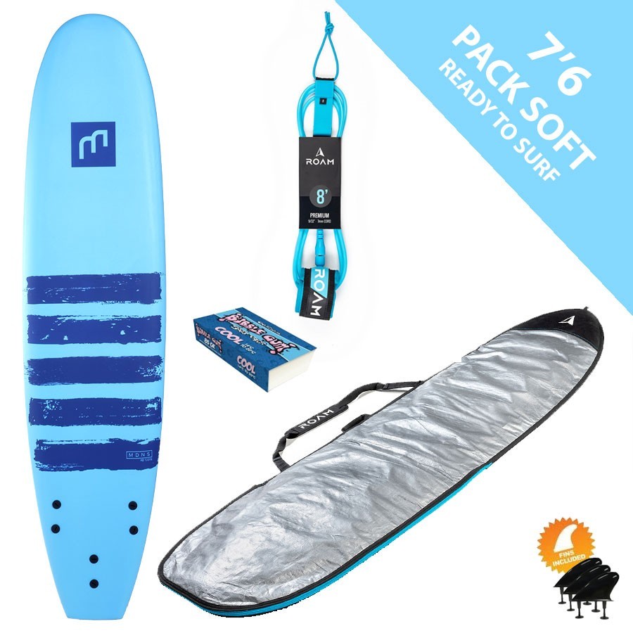 PACK SURF SOFTBOARD MADNESS HD CORE 7'6