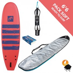 PACK SURF SOFTBOARD MADNESS HD CORE 6'6