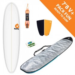 Pack Surf Funboard Torq 7'8 V+ Pinline White