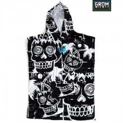 Poncho Grom Creatures of Leisure black white
