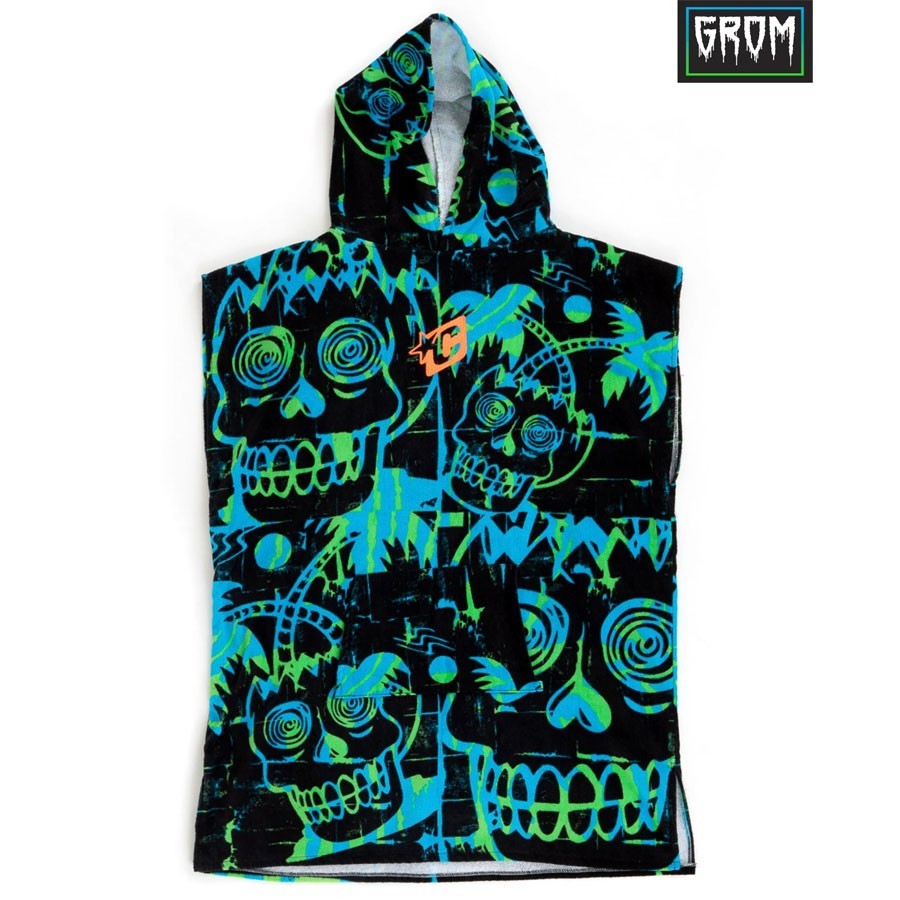 Poncho Grom Creatures of Leisure cyan green