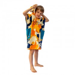 Poncho All In Baby (3-6 ans) - Camo Orange / Navy