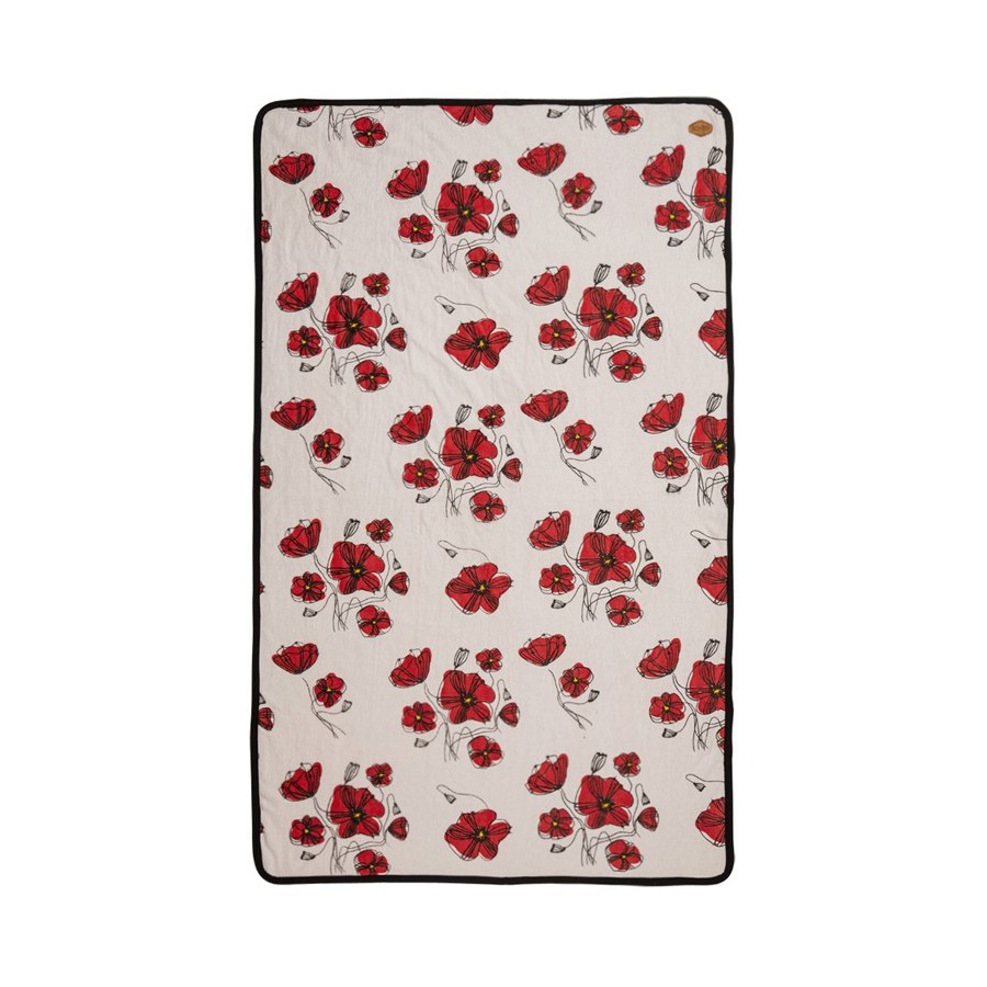 All In  Beach Catch Towel - Coquelicot