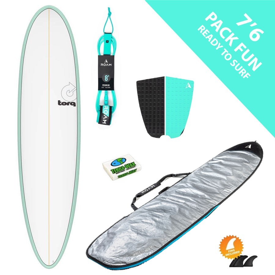 Pack Surf Funboard Torq 7'6 Pinline Seagreen