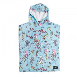 Poncho Toddlers Ocean & Earth Irvine - Pastel Blue