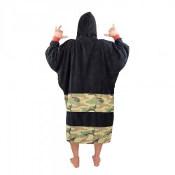 Poncho All in Bumpy manches longues black camo