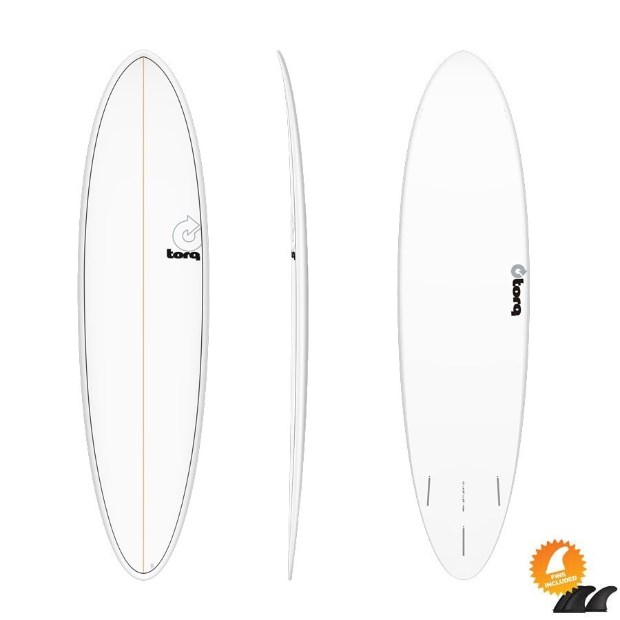 Planche de surf Torq Mod Fun 7'2 Pinline white