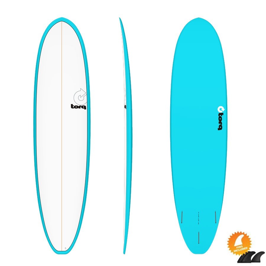 Planche De Surf Torq Mod Fun 7'4 V+ Pinline Blue