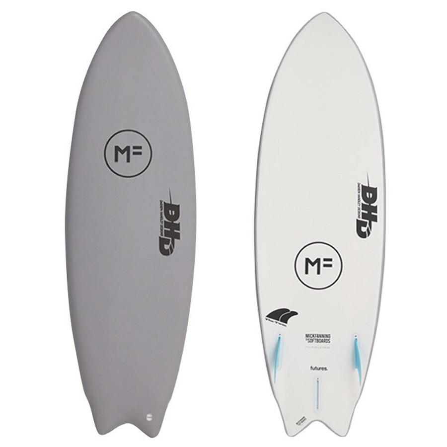 Mick Fanning Softboards x DHD Twin grey Futures Fins