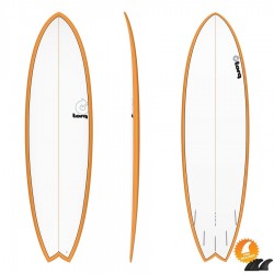 Planche De Surf Torq Mod Fish 6'3 Orange Rail Pinline
