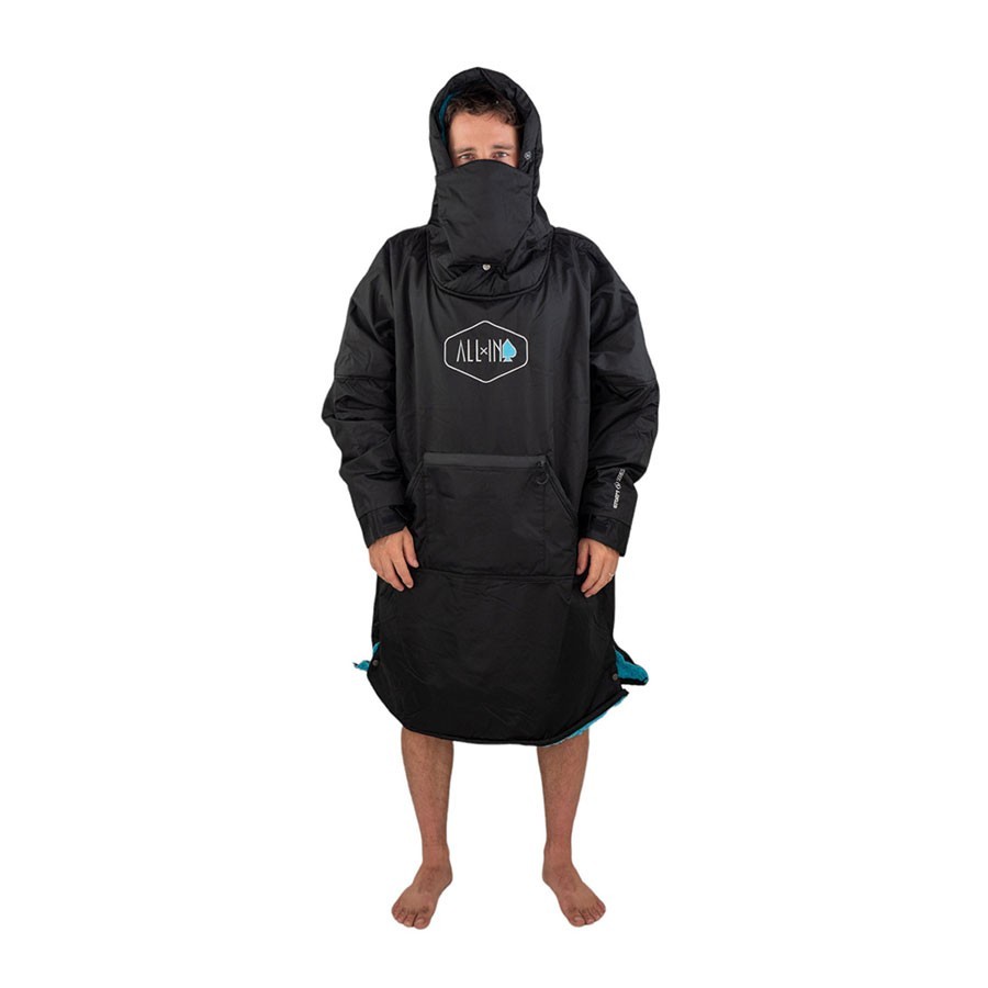 Poncho All In Storm - Black Turquoise