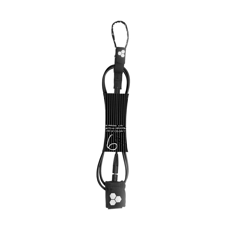 Channel Island leash 6'0 Dane standard - Black Cuff & Cord